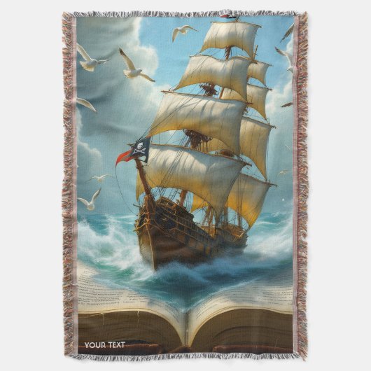 Fantasy Niedlich Ship Ocean Book Decke (Vorderseite Vertikal)
