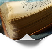Fantasy Niedlich Ship Ocean Book Poster (Ecke)