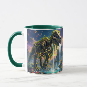 Fantasy Niedlich Skeleton Dinosaur Garden Tasse