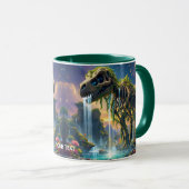 Fantasy Niedlich Skeleton Dinosaur Garden Tasse (VorderseiteRechts)