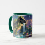 Fantasy Niedlich Skeleton Dinosaur Garden Tasse (Vorderseite Links)