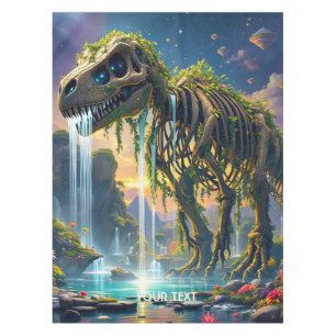 Fantasy Niedlich Skeleton Dinosaur Garden Tischdecke
