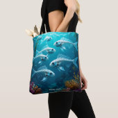 Fantasy Niedlich Skeletts Fischschule Tasche (Von Nahem)