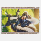 Fantasy Niedlich Skunk Punk Style Decke (Vorderseite)