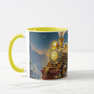 Fantasy Niedlich Sky Train Village Tasse