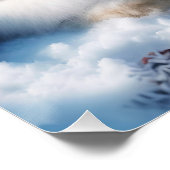 Fantasy Niedlich Sleeping Girl Bunny Poster (Ecke)