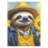 Fantasy Niedlich Sloth Van Gogh Tischdecke (Vorderseite)