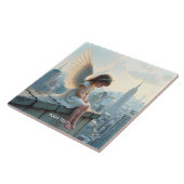 Fantasy Niedlich Small Girl Dachl Fliese (Seite)