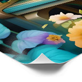 Fantasy Niedlich Small Hunde Blume Poster (Ecke)