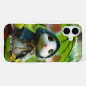 Fantasy Niedlich Small Mouse Rain iPhone Hülle (Rückseite (Horizontal))