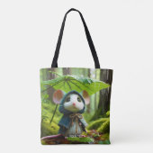 Fantasy Niedlich Small Mouse Rain Tasche (Rückseite)