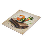 Fantasy Niedlich Small Sushi Bird Fliese (Seite)