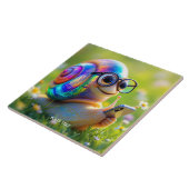 Fantasy Niedlich Snail Phone Blume Fliese (Seite)