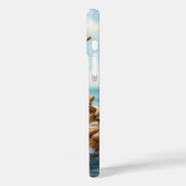 Fantasy Niedlich Snail Steering Sailboat Case-Mate iPhone Hülle (Rückseite / Links)