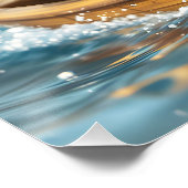 Fantasy Niedlich Snail Steering Sailboat Poster (Ecke)