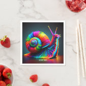 Fantasy Niedlich Snail Viele Farben Serviette (Beispiel)