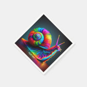 Fantasy Niedlich Snail Viele Farben Serviette (Ecke)