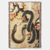 Fantasy Niedlich Snake Branch Blume Decke (Vorderseite Vertikal)