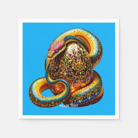 Fantasy Niedlich Snake Egg Vibranly Serviette (Vorderseite)