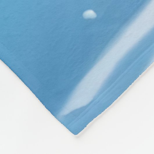 Fantasy Niedlich Snow Leopard Running Fleecedecke (Ecke)