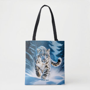 Fantasy Niedlich Snow Leopard Running Tasche
