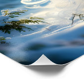 Fantasy Niedlich Snow White Peacock Poster (Ecke)