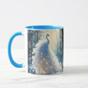 Fantasy Niedlich Snow White Peacock Tasse