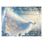 Fantasy Niedlich Snow White Peacock Tischdecke (Vorderseite (Horizontal))