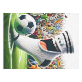 Fantasy Niedlich Soccer Ball Sock Tischdecke (Vorderseite (Horizontal))
