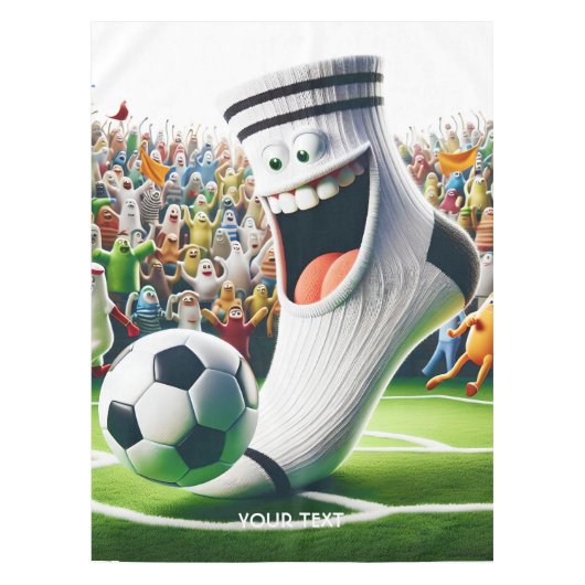 Fantasy Niedlich Soccer Ball Sock Tischdecke (Vorderseite)