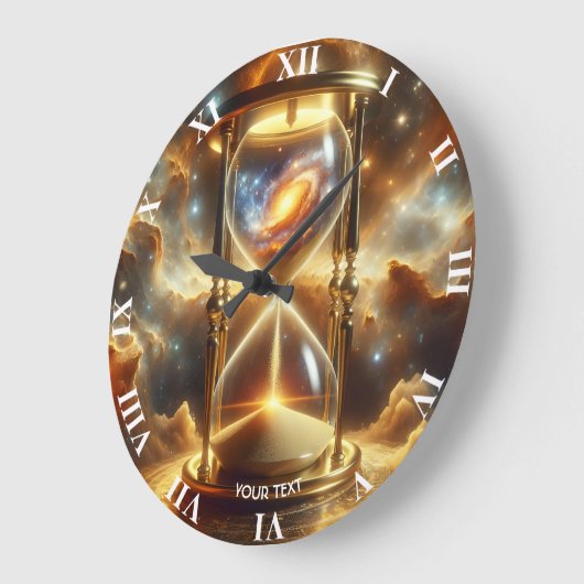 Fantasy Niedlich Space Glass Clock Große Wanduhr (Winkel)