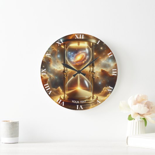 Fantasy Niedlich Space Glass Clock Große Wanduhr (Zuhause)