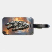 Fantasy Niedlich Space Planet Gepäckanhänger (Rückseite horizontal)