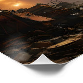 Fantasy Niedlich Space Planet Poster (Ecke)