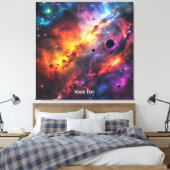 Fantasy Niedlich Space Scenes Collage Leinwanddruck (Insitu (Schlafzimmer))