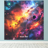 Fantasy Niedlich Space Scenes Collage Leinwanddruck (Insitu (Holzboden))