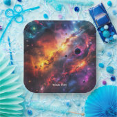 Fantasy Niedlich Space Scenes Collage Pappteller (Party)