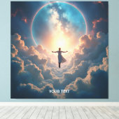 Fantasy Niedlich Space Stars Girl Leinwanddruck (Insitu (Holzboden))