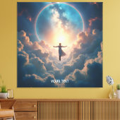 Fantasy Niedlich Space Stars Girl Leinwanddruck (Insitu (Wohnzimmer))