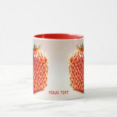 Fantasy Niedlich Square Red Strawberry Tasse (Zentrum)
