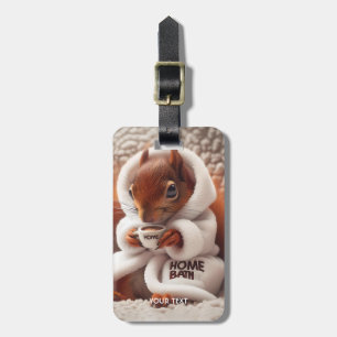 Fantasy Niedlich Squirrel Coffee Cup Gepäckanhänger