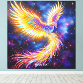 Fantasy Niedlich Starlight Phoenix Space Leinwanddruck (Insitu (Holzboden))
