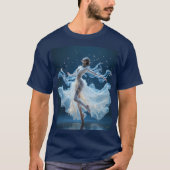 Fantasy Niedlich Stars Lady Dancing T-Shirt (Vorderseite)