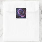 Fantasy Niedlich Stars Map Quadratischer Aufkleber (Tasche)