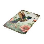 Fantasy Niedlich Steampunk Bird Blume Badematte (Schrägansicht)