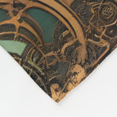 Fantasy Niedlich Steampunk Bird Blume Fleecedecke (Ecke)