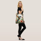 Fantasy Niedlich Steampunk Bird Blume Tasche (Am Model)