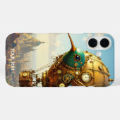 Fantasy Niedlich Steampunk Bird Sky Case-Mate iPhone Hülle (Rückseite (Horizontal))