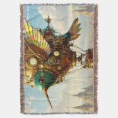 Fantasy Niedlich Steampunk Bird Sky Decke (Vorderseite Vertikal)