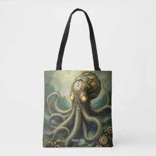 Fantasy Niedlich Steampunk Clock Kraken Tasche